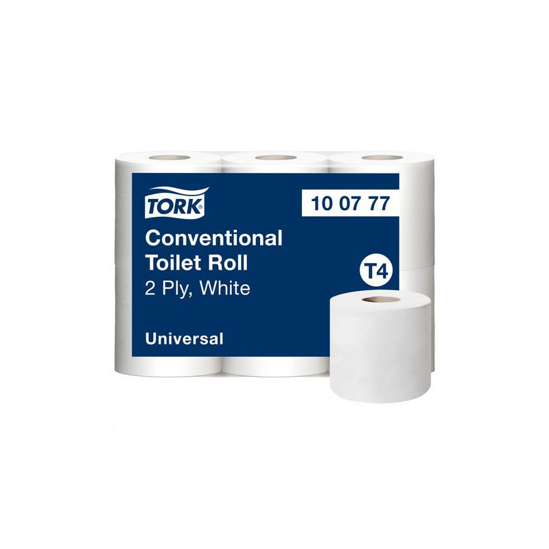 Produktbild för Toalettpapper TORK Uni T4 2-lag 6/fp