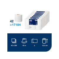 Produktbild för Toalettpapper TORK Uni T4 2-lag 6/fp