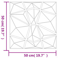 Produktbild för Väggpaneler 24 st betonggrå 50x50 cm XPS 6 m² diamant