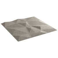 Produktbild för Väggpaneler 48 st betonggrå 50x50 cm XPS 12 m² diamant