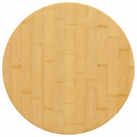 Produktbild för Bordsskiva Ø50x4 cm bambu