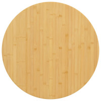Produktbild för Bordsskiva Ø70x4 cm bambu