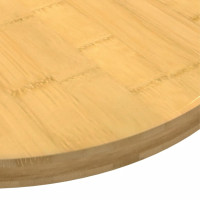 Produktbild för Bordsskiva Ø70x2,5 cm bambu