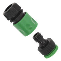 Miniatyr av produktbild för Trädgårdsslang med kopplingar grön 0,9" 30 m PVC