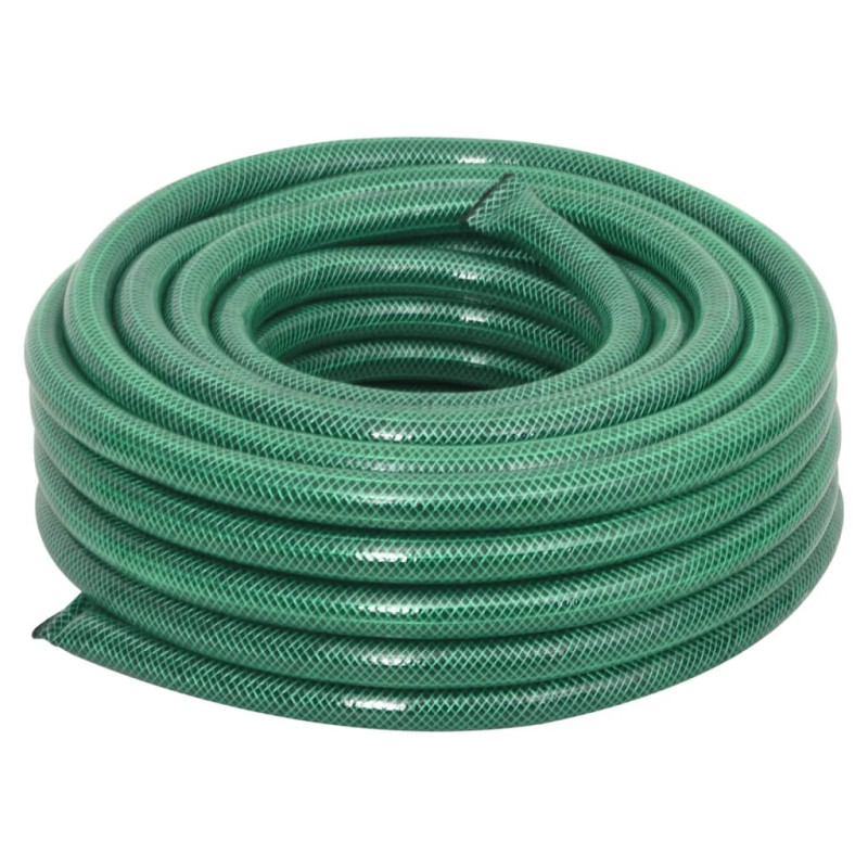Produktbild för Trädgårdsslang med kopplingar grön 0,9" 50 m PVC