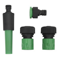 Miniatyr av produktbild för Trädgårdsslang med kopplingar grön 0,9" 50 m PVC