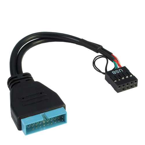 Inter-Tech Elektronik Handels Inter-Tech 88885217 USB-kablar 0,15 m Svart