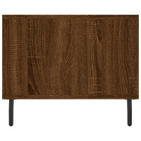Miniatyr av produktbild för Soffbord brun ek 102x50x40 cm konstruerat trä