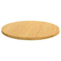 Produktbild för Bordsskiva Ø60x2,5 cm bambu