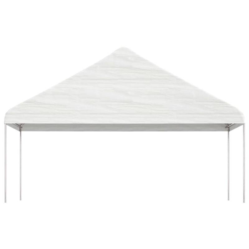 Produktbild för Paviljong med tak vit 20,07x5,88x3,75 m polyeten