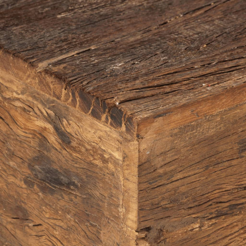 Produktbild för Bänk 110 cm massivt återvunnet trä