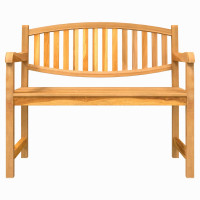 Produktbild för Trädgårdsbänk 114x59x87 cm massiv teak