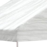 Produktbild för Paviljong med tak vit 8,92x2,28x2,69 m polyeten