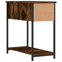 Produktbild för Sängbord rökfärgad ek 30x60x60 cm konstruerat trä