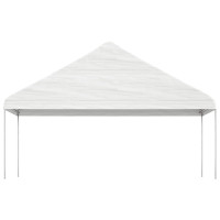 Produktbild för Paviljong med tak vit 4,46x5,88x3,75 m polyeten