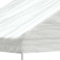 Produktbild för Paviljong med tak vit 4,46x5,88x3,75 m polyeten
