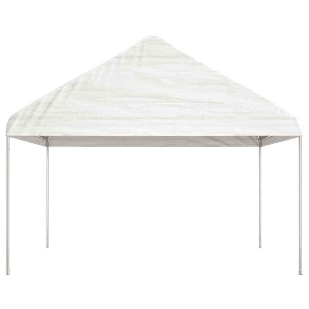 Produktbild för Paviljong med tak vit 17,84x4,08x3,22 m polyeten