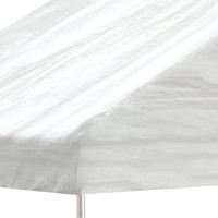 Produktbild för Paviljong med tak vit 15,61x5,88x3,75 m polyeten