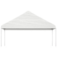 Produktbild för Paviljong med tak vit 11,15x5,88x3,75 m polyeten