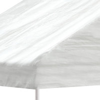 Produktbild för Paviljong med tak vit 13,38x5,88x3,75 m polyeten