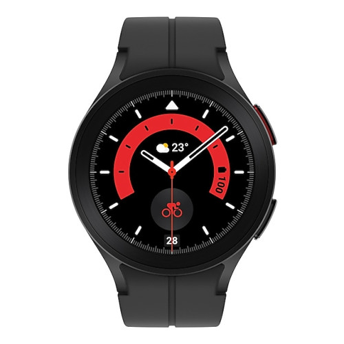 SAMSUNG Samsung Galaxy Watch5 Pro 3,56 cm (1.4") Super AMOLED 45 mm Digital 450 x 450 pixlar Pekskärm 4G Svart Wi-Fi GPS