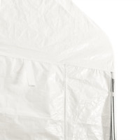 Produktbild för Paviljong med tak vit 11,15x5,88x3,75 m polyeten
