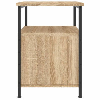 Produktbild för Sängbord sonoma-ek 34x35,5x50 cm konstruerat trä
