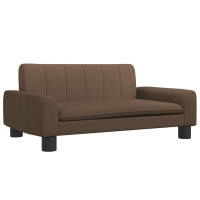 Produktbild för Barnsoffa brun 70x45x30 cm tyg