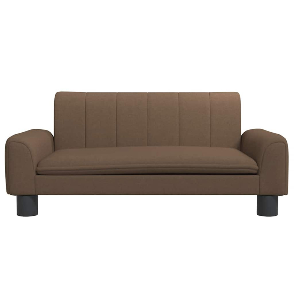 Produktbild för Barnsoffa brun 70x45x30 cm tyg
