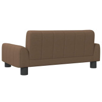 Produktbild för Barnsoffa brun 70x45x30 cm tyg
