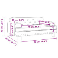 Produktbild för Barnsoffa brun 70x45x30 cm sammet