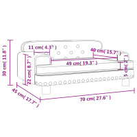 Produktbild för Barnsoffa rosa 70x45x30 cm sammet