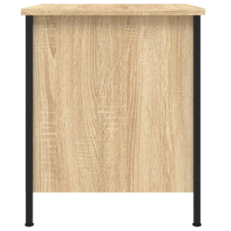 Produktbild för Sängbord sonoma-ek 40x42x50 cm konstruerat trä