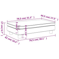 Produktbild för Barnsoffa med fotpall rosa 100x50x30 cm sammet