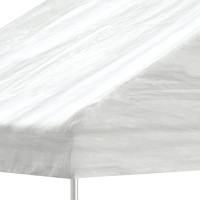 Produktbild för Paviljong med tak vit 5,88x2,23x3,75 m polyeten