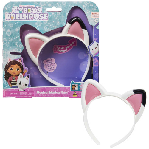 Spin Master Gabby's Dollhouse Magical Musical Cat Ears with Lights, Music