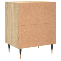 Miniatyr av produktbild för Sängbord sonoma-ek 40x35x70 cm konstruerat trä