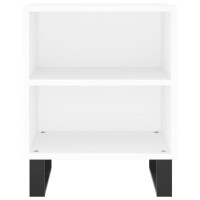 Miniatyr av produktbild för Sängbord 2 st vit 40x30x50 cm konstruerat trä