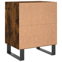 Miniatyr av produktbild för Sängbord 2 st rökfärgad ek 40x30x50 cm konstruerat trä