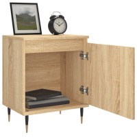 Produktbild för Sängbord 2 st sonoma-ek 40x30x50 cm konstruerat trä