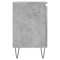 Produktbild för Sängbord betonggrå 40x30x50 cm konstruerat trä