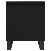 Produktbild för Sängbord 2 st svart 40x30x50 cm konstruerat trä