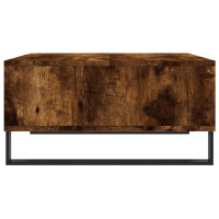 Produktbild för Soffbord rökfärgad ek 60x60x30 cm konstruerat trä