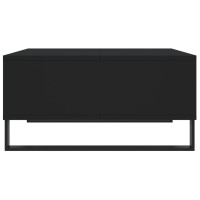 Produktbild för Soffbord svart 60x60x30 cm konstruerat trä