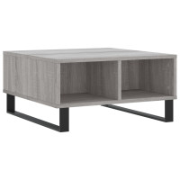 Produktbild för Soffbord grå sonoma 60x60x30 cm konstruerat trä