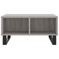 Produktbild för Soffbord grå sonoma 60x60x30 cm konstruerat trä