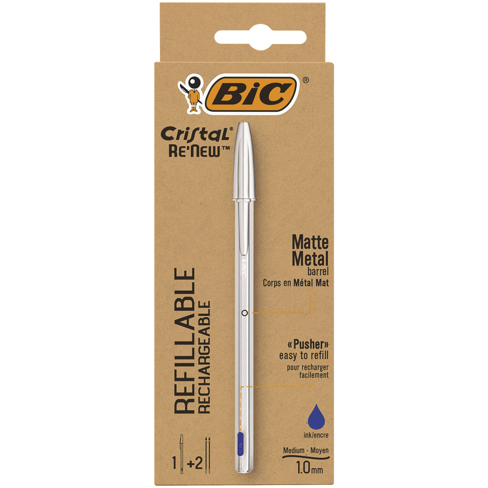 Kulpenna Bic Cristal Grip blå