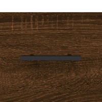 Produktbild för Högskåp brun ek 69,5x31x115 cm konstruerat trä