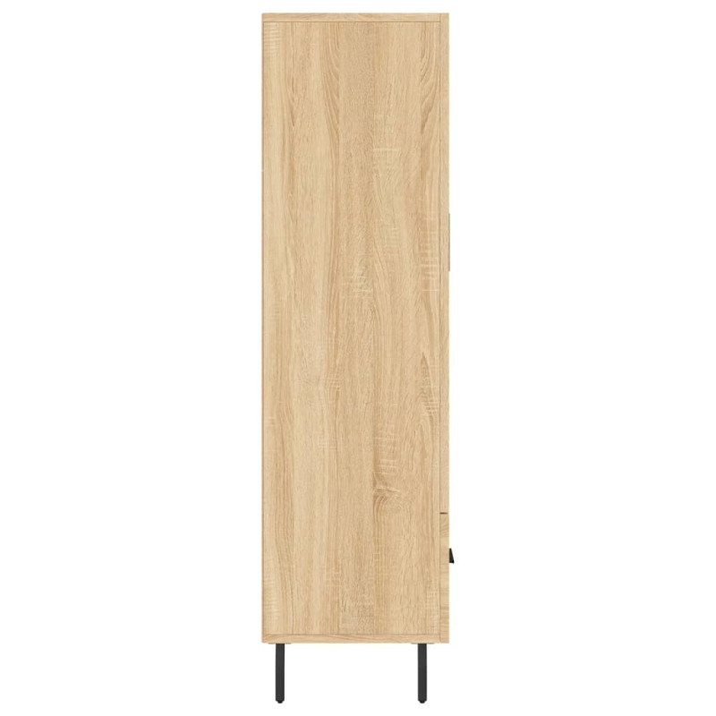 Produktbild för Högskåp sonoma-ek 69,5x31x115 cm konstruerat trä