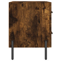 Miniatyr av produktbild för Sängbord 2 st rökfärgad ek 40x35x47,5 cm konstruerat trä